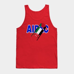 Folding Chair To The Israel Lobby - Palestinian Flag - Front Tank Top